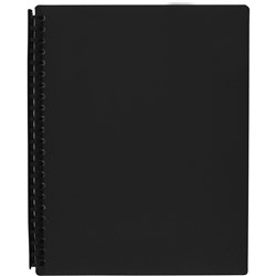 MARBIG REFILLABLE DISPLAY BOOK A4 20 Pocket Black CVC