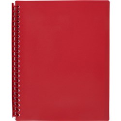 MARBIG REFILLABLE DISPLAY BOOK A4 20 Pocket Red