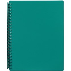 MARBIG REFILLABLE DISPLAY BOOK A4 20 Pocket Green