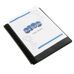 INSERT DISPLAY FOLDER BLACK A4 20 POCKET BLACK ONLY