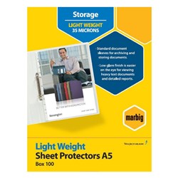 COPYSAFE A5 SHEET PROTECTORS BOX 100 25106