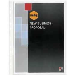 MARBIG DELUXE SHEET A3 PROTECTORS PORTRAIT PACK 100