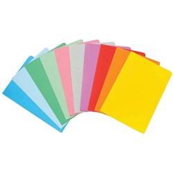 MARBIG MANILLA FOLDER ASSORTED COLOURS F/CAP Pk20