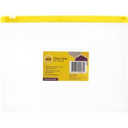 MARBIG - OSMER CLEAR CASE A5 ASSORTED COLOURS 235X185 DATA ENVELOPE 90082