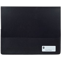 MARBIG POLYPICK DOC WLT BLACK A4 Heavy Duty Wallet Black