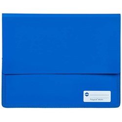 MARBIG POLYPICK DOC WLT BLUE A4 Heavy Duty Wallet Blue