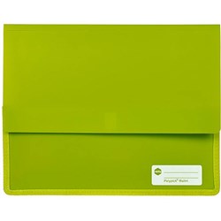 MARBIG POLYPICK DOC WLT LIME A4 Heavy Duty Wallet Lime