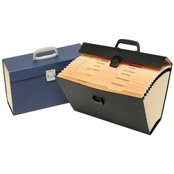 MARBIG CARRY FILE F/C BLK/NAVY EXPANDING MULTIPURPOSE