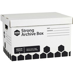 ARCHIVE BOX EXTRA STRONG DOUBLE END WALLS & BASE 320W X 420L X 260H 80024