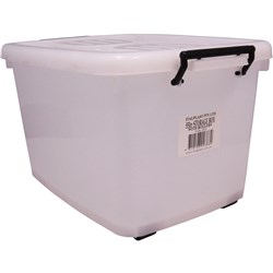 55 LITRE STORAGE BOX CLEAR I424 585 (L) x 420 (W) x 335 (H)
