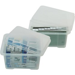 ITALPLAST STORAGE BOX CLEAR 32Ltr Clear 450 (L) x 360 (W) x 285 (H)