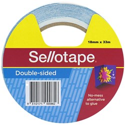 SELLOTAPE 404 DOUBLE SIDED 18 TAPE 18X33 960604