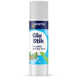 BOSTIK GLUE STICK CLEAR 8 GM