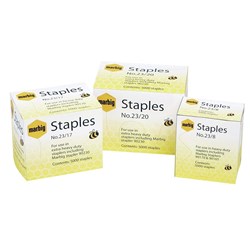 STAPLES MARBIG 23/20 H/DUTY BOX OF 5000