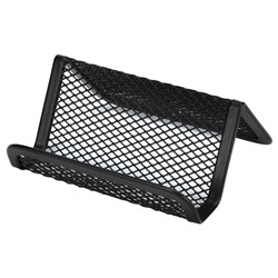 MESH METAL BUSINESS CARD HOLDER BLK