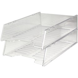 ITALPLAST DOCUMENT TRAY CLEAR MULTIFIT - CLEAR I60