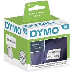 DYMO LABELWRITER LABEL 0722430 SHIPPING 54 X 101MM  BX 220 SD99014 S0722430