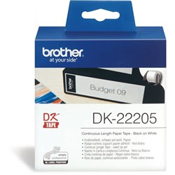 DK-22205 TAPES WHITE 62X30.48M PAPER ROLL