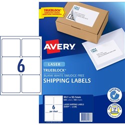 AVERY 6 LABEL A4 L7166 BOX 100