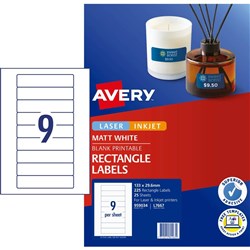 AVERY MEDIA LASER LABELS L7667 Std Data Cartridge