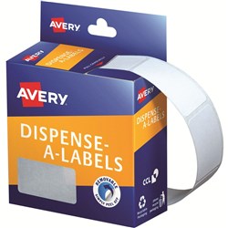 AVERY LABEL DISP PACK 937220 DMR 2438W WHITE RECTANGLE 24x38mm