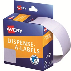 AVERY LABEL DISP PACK 937221 DMR 2449W WHITE RECTANGLE 24x49mm
