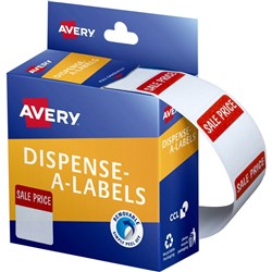 AVERY DISPENSER LABELS 937255 PRINTED Sale Price DMR2432S1 24x32mm