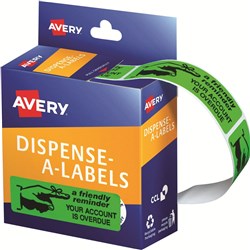 AVERY LABEL DISP PACK 937261 DMR 1964R4 PRINTED FRIENDLY REMINDER