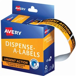 AVERY LABEL DISP PACK 937259 DMR 1964R2 PRINTED URGENT ACTION CVC