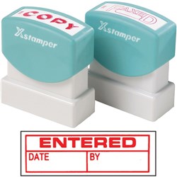 XSTAMPER ENTERED/DATE/BY 1534 RED