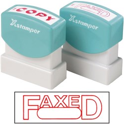 X-STAMPER FAXED WITH SPACE 1350 RED