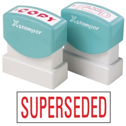 XSTAMPER SUPERSEDED 1366 RED