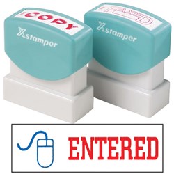 XSTAMPER ENTERED WITH ICON 2027 RED/BLUE