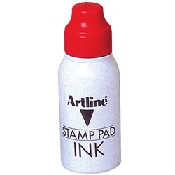 ARTLINE STAMP PAD INK RED 50CC