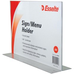 ESSELTE SIGN/MENU HOLDER A4 DoubleSided Landscape 47573