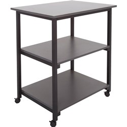 UTILITY TROLLEY IRONSTONE TOPS ONLY 800MM W X 600MM D X 900MM H 3 TIER WITH CASTORS
