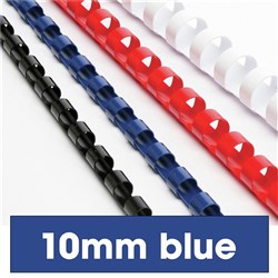 BINDING COMBS BLUE 10MM PK100