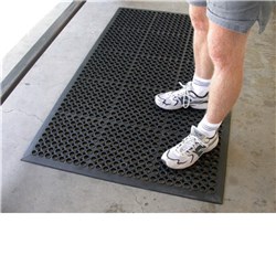 ITAPLAST SAFEWALK RUBBER MAT 1500x914mm Black