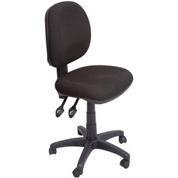 RAPIDLINE OPERATOR MEDIUM BACK CHAIR 3 LEVER SEAT/BACK TILT 110KG WEIGHT EC070CM BLACK