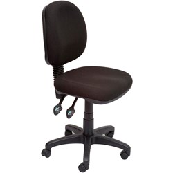 OFFICE CHAIR MEDIUM BACK 2 LEVER GAS LIFT  BACK TILT 110KG WEIGHT EC070BM BLACK