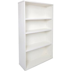 RAPID SPAN/VIBE OPEN BOOKCASE 900MM W X 315MM D X 1200MM H NATURAL WHITE
