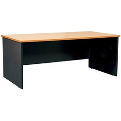 LOGAN DESK 1500X750 BEECH & IRONSTONE