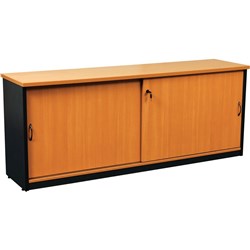 LOGAN CREDENZA 1500X450 Beech & Ironstone