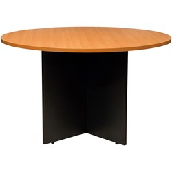 LOGAN MEETING TABLE 1200 Diameter Beech & Ironstone