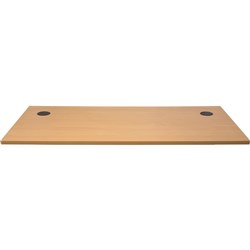 RAPID SPAN TABLE TOP ONLY 1800MM W X 700MM D X 25MM T 2 CABLE HOLES BEECH