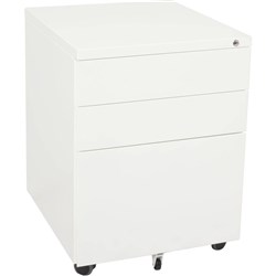 RAPIDLINE MOBILE PEDESTAL 3 DRAWER (2 BOX, 1 FILE) METAL WHITE CHINA