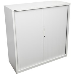 RAPID GO TAMBOUR CUPBOARD H1200xW900xD470 WHITE CHINA NO SHELVES