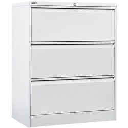 GO LATERAL FILING CABINET 3 DR H1016xW900xD470MM WHITE CHINA