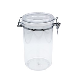 STORAGE CANISTERS ROUND ACRYLIC SIZE: 12.5CM DIA X 23CM CAPA Storag