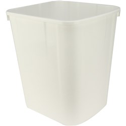 ITALPLAST WASTE BIN 32Ltr White BIN ONLY